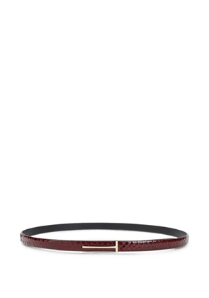 TOM FORD T-logo belt - Red