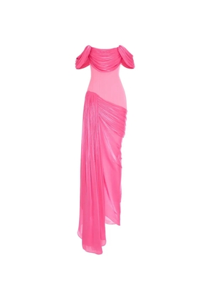 V:PM ATELIER Fatima draped maxi dress - Pink