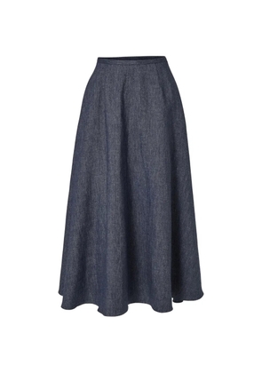 Carolina Herrera half-circle midi skirt - Blue