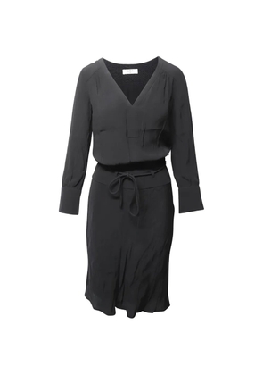Ba&Sh belted V-neck midi dress - Black