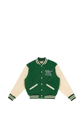 Htc Los Angeles logo-print bomber jacket - Green