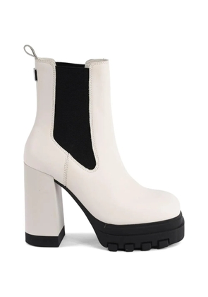 Tommy Hilfiger platform chelsea boots - White