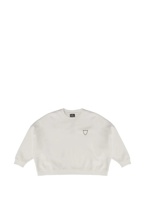 Htc Los Angeles batwing-sleeve logo-print sweater - White