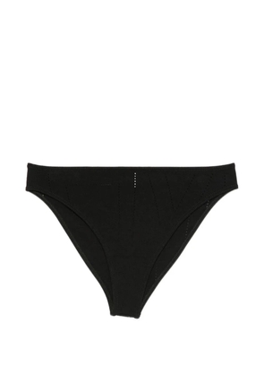 TOTEME stripe-edge bikini bottoms - Black