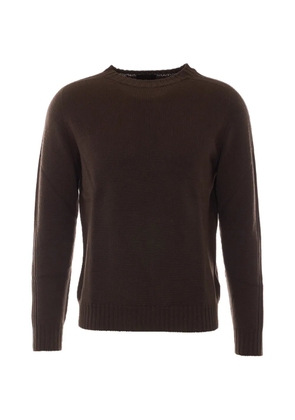 DONDUP crew-neck long-sleeve sweater - Brown