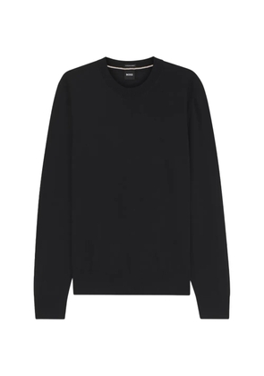 BOSS crew-neck wool sweater - Black