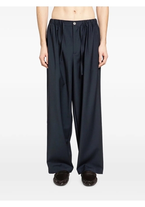 ROSE BURRITO drawstring virgin-wool trousers - Blue