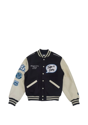 Htc Los Angeles embroidered-patch varsity jacket - Blue
