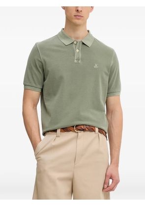 Marc O'Polo logo-embroidered short-sleeve polo shirt - Green