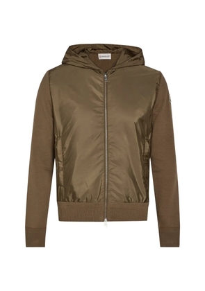 Moncler panelled hoodie - Green