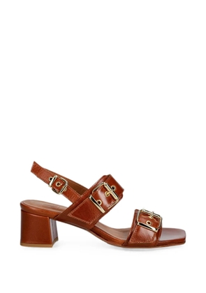 BILLI BI buckle-detail heeled sandals - Brown