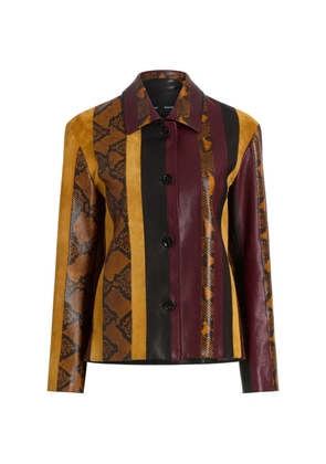 Proenza Schouler Sirine jacket in pieced leather - Yellow