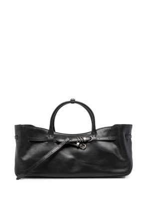 Marge Sherwood Grandma Used belt-detail leather tote bag - Black
