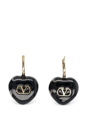 Valentino Garavani Coeur Royal heart earrings - Black