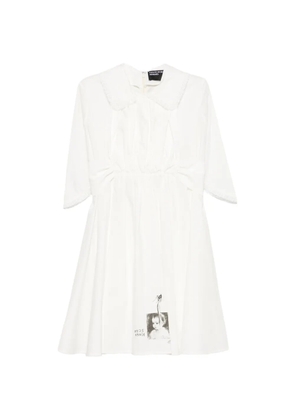 Enfants Riches Déprimés graphic-print mini dress - White