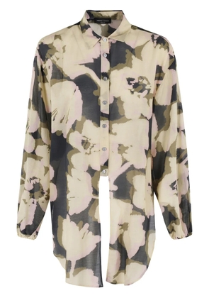 Roberto Collina floral-print shirt - Neutrals