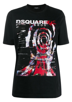 DSQUARED2 logo printed T-shirt - Black