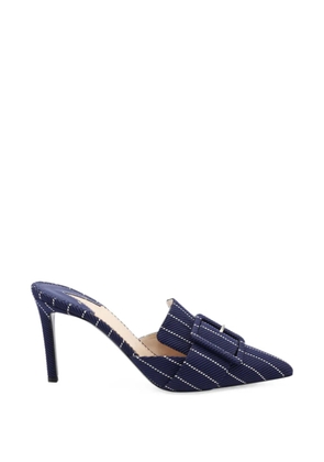 Altuzarra pinstripe buckle-detail pumps - Blue