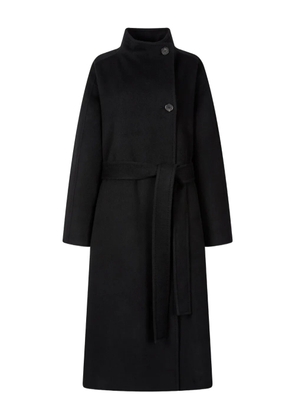 TOMBOY high-neck belted coat - Black