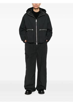 Études Studio hooded zip-up jacket - Black
