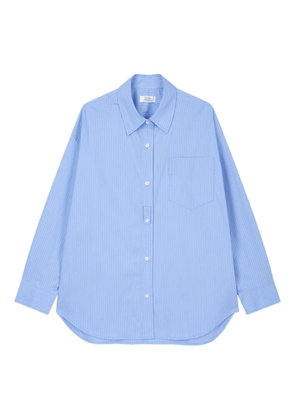 TOMBOY pinstripe button-fastening shirt - Blue