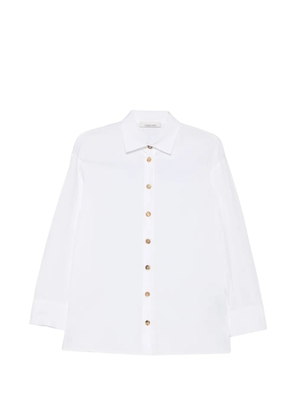 Liviana Conti button-fastening back-tie shirt - White