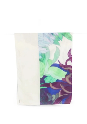 PSOPHIA palm-leaf print scarf - Purple