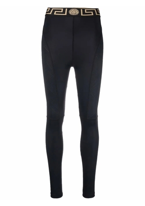 Versace Greca waistband performance leggings - Black