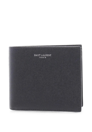 Saint Laurent Pre-Owned 2020s pebbled-leather bi-fold wallet - Black