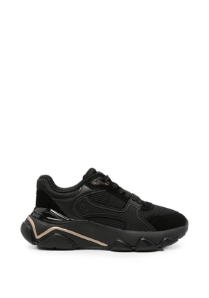 GUESS USA panelled lace-up sneakers - Black