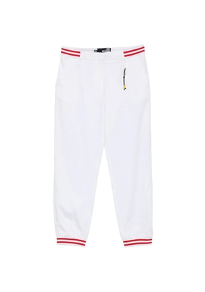 Love Moschino striped-trim trousers - White