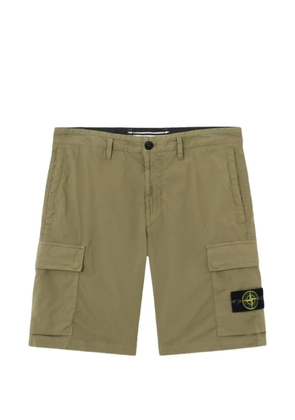 Stone Island garment-dyed cargo shorts - Green