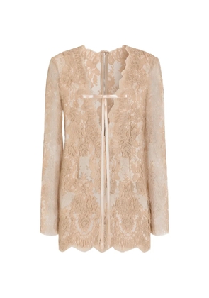 Dolce & Gabbana lace dress - Neutrals
