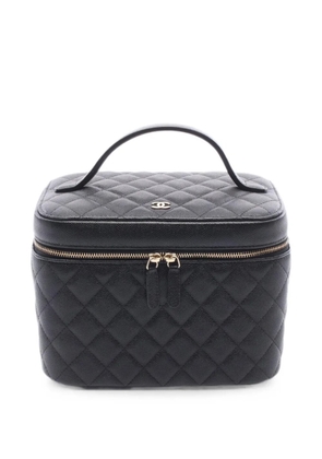 CHANEL Pre-Owned 2018-2019 matelassé Caviar-skin handbag - Black