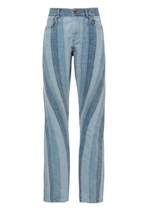 Mugler Spiral straight-leg jeans - Blue
