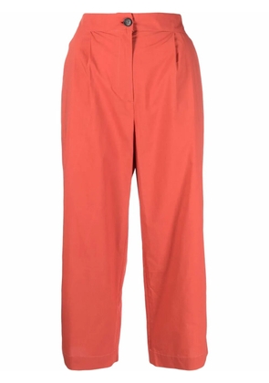 Woolrich cropped-leg cotton trousers - Orange