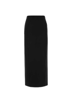 Jil Sander panelled rear-slit midi skirt - Black