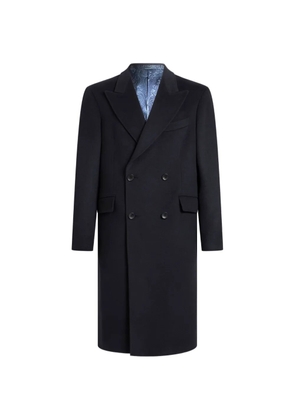 ETRO double-breasted cashmere coat - Blue