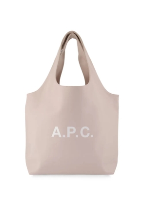 A.P.C. Ninon logo-print tote bag - Neutrals