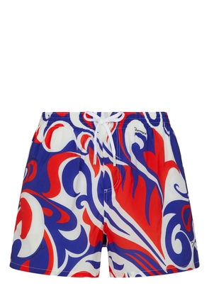 DSQUARED2 graphic-print swim shorts - Blue