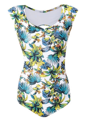 Amir Slama printed swimsuit - White