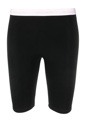 DSQUARED2 logo-waistband stretch-cotton cycling shorts - Black