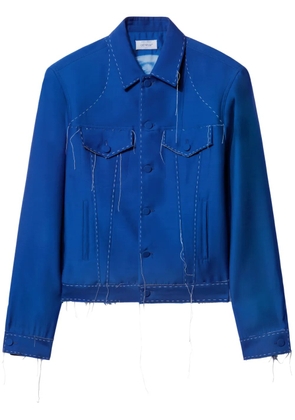 Off-White Alien Face tailored jacket - Blue