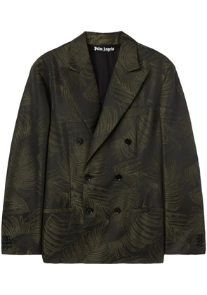 Palm Angels Palms-jacquard blazer - Green
