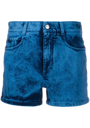 Stella McCartney bleached denim shorts - Blue