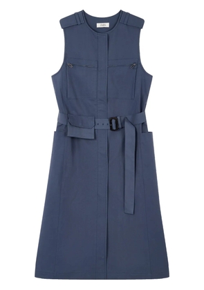 TOMBOY layered sleeveless midi dress - Blue
