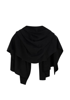 CAYET Debora draped cape - Black