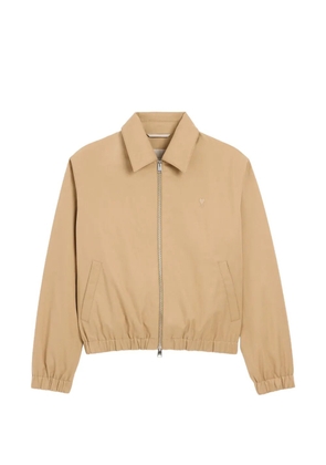 AMI Paris cotton padded-jacket with Ami de Coeur - Neutrals