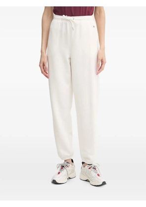 Gant logo-embroidered track pants - White