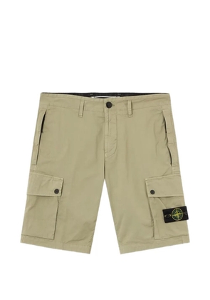 Stone Island Compass-patch cargo shorts - Neutrals